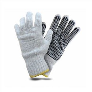 دستکش های PVC پنبه بافتنی